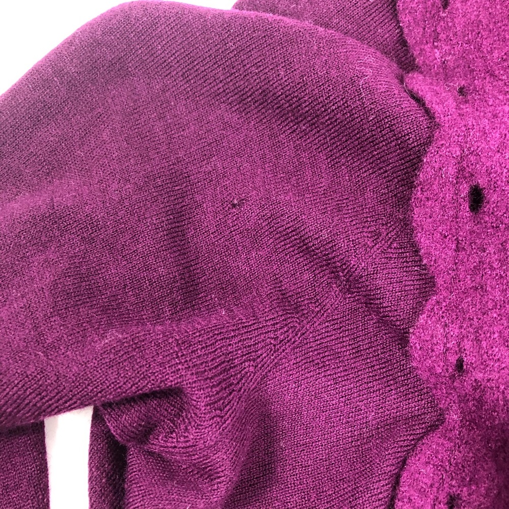 Sleeping on Snow Cora Purple Cutout Cardigan S - Picture 3 of 8